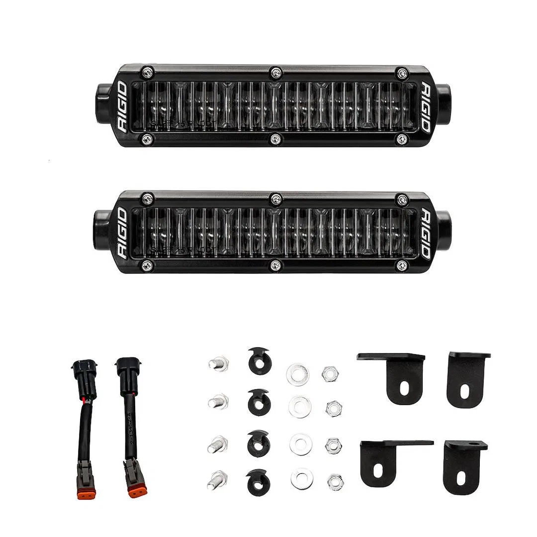 37202 – RIGID IND Driving/ Fog Light, LED Bulb White Bulb 6 Inch Rectangular 21 Watt Bulbs At 1.5 Amp Draw SAE Fog Be...